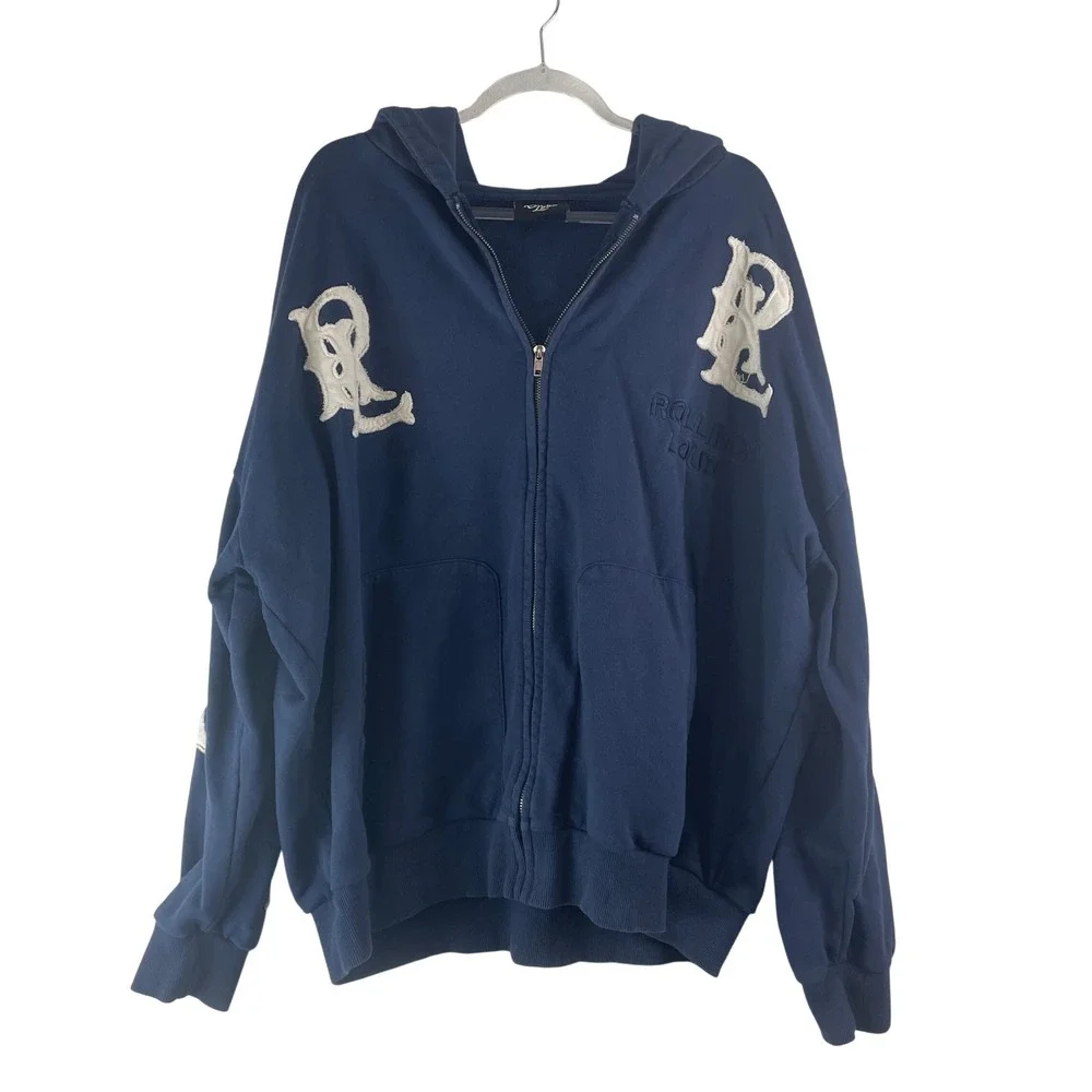 Rolling Loud Zip Hoodie XXL Navy Blue‎ Los Angeles 2025 Streetwear Merch RL Logo